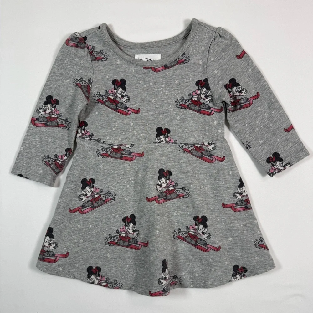 GAP x DISNEY‎ Minnie Mouse Ski Dress Long Sleeve Toddler 18-24 Months Winter